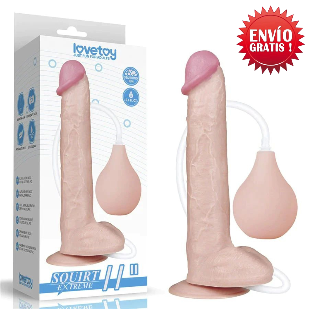 Dildo Eyaculador Squirt 11” Extreme Flesh